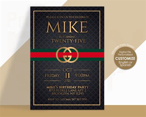 where to buy gucci party supplies|gucci party invitations.